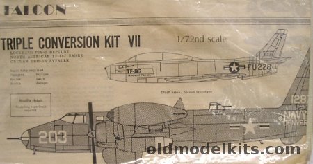 Falcon 1/72 Triple Conversion P2V-5F Neptune / TF-86-F / TBM-3W Avenger - (P2V5F) plastic model kit